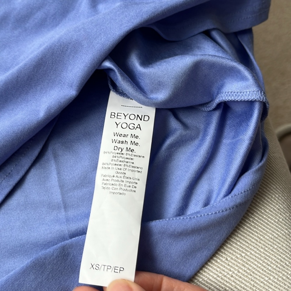 NWT BEYOND YOGA featherweight On the Down Low T-Shirt Soft size XS - Picture 5 of 6